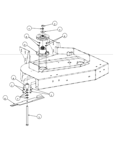 Spindle Assembly Diagram and Parts List for G1548 55AE232S750-WAM Cub Cadet Lawn Mower